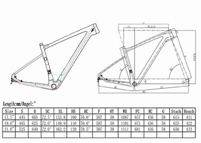 Суперлигхт рамка велосипеда волокна углерода, рамка 142 кс горного велосипеда 29ер отключение 12